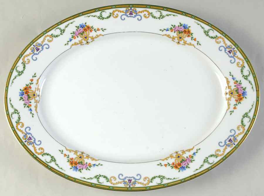 Dorval 14" Oval Serving Platter by Altrohlau-1