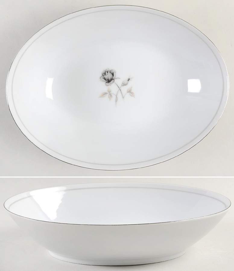Midnight Rose 10" Oval Vegetable Bowl by Aristocraft-1