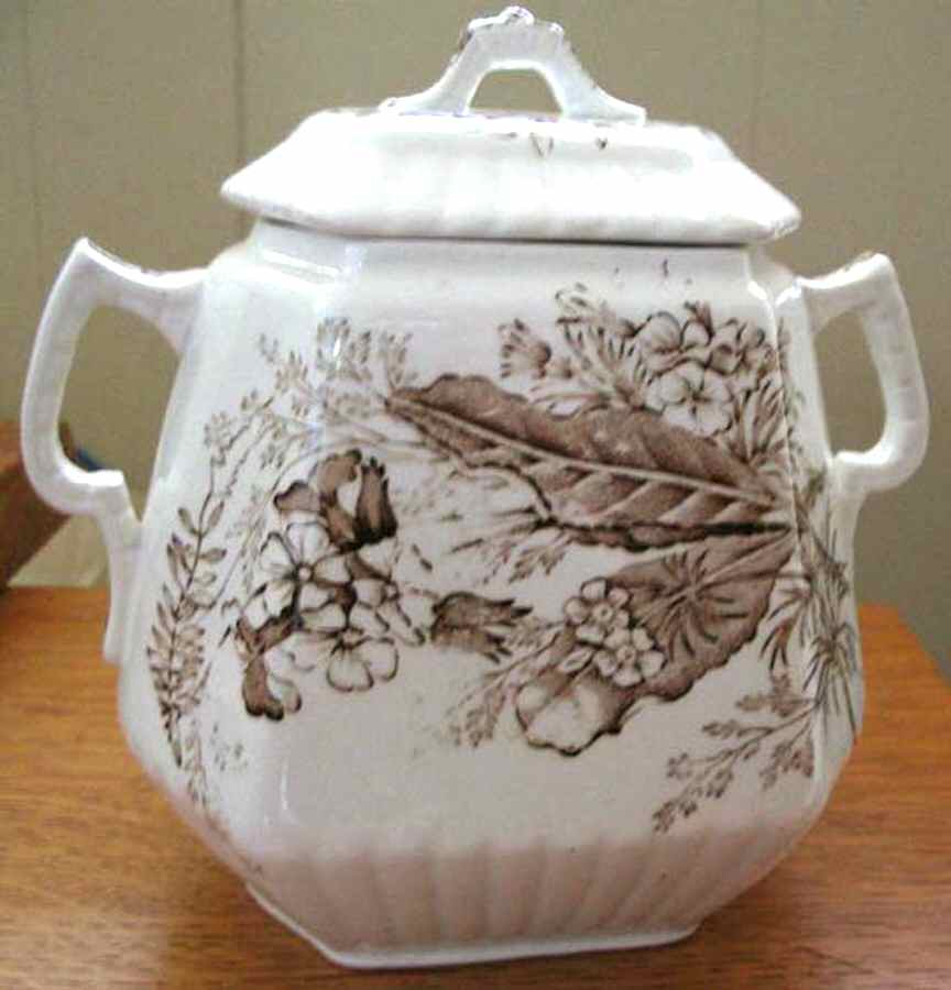 Victoria Brown Sugar Bowl & Lid by Ashworth Bros-1