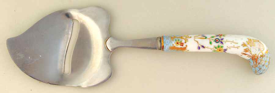 Floraine (Blue) Cheese Plane with Stainless Plane by A & E Lewis (Germany)-1
