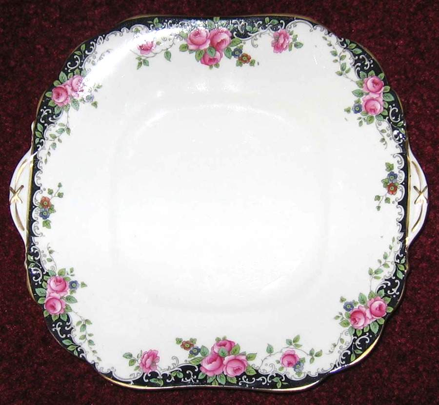 A2929 Square Handled Cake Plate by John  Aynsley & Sons-1