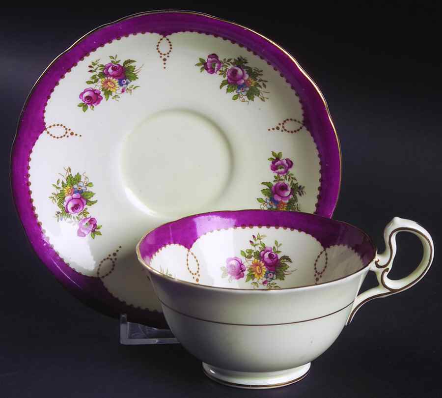 B4718 Footed Cup & Saucer Set by John  Aynsley & Sons-1