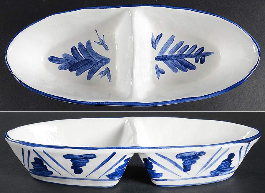 Palermo Oval Divided Vegetable Bowl by Artimino-1