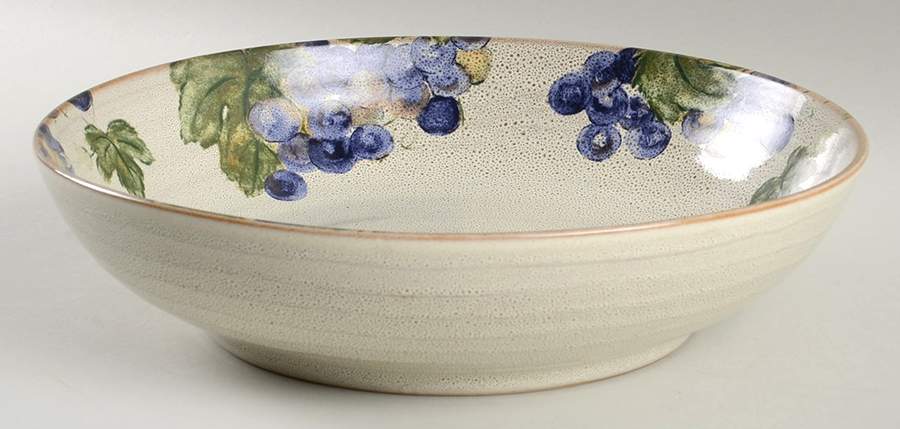 Grapevine Khaki 10" Large Salad Serving Bowl by 222 Fifth (PTS)-1