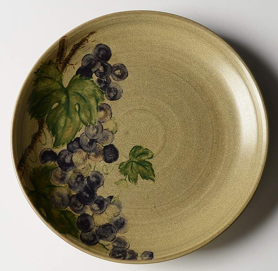 Grapevine Khaki Salad Plate by 222 Fifth (PTS)-1
