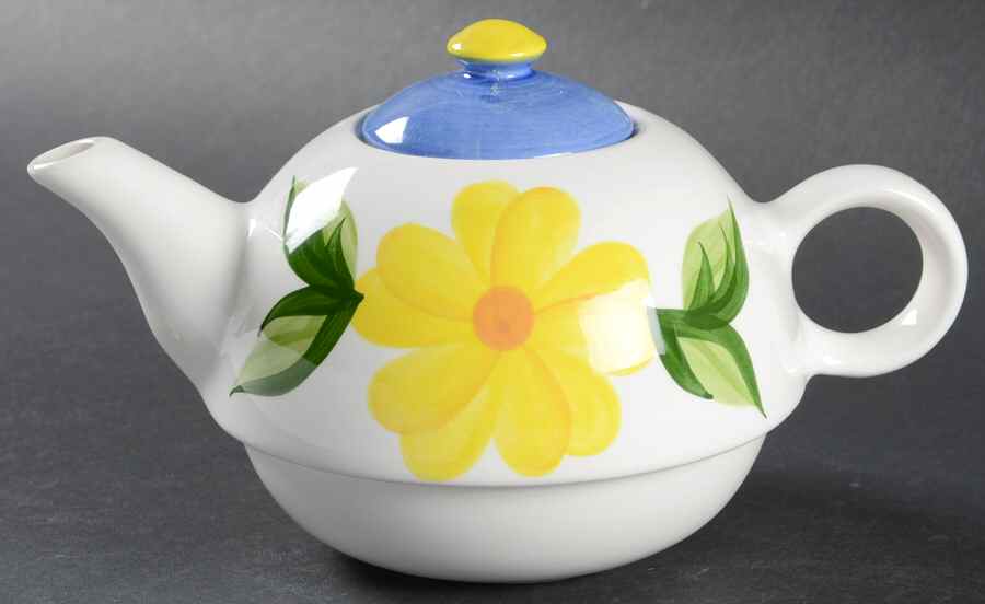 San Remo Teapot for Individual Teapot & Lid with Cup by A Step Beyond-1