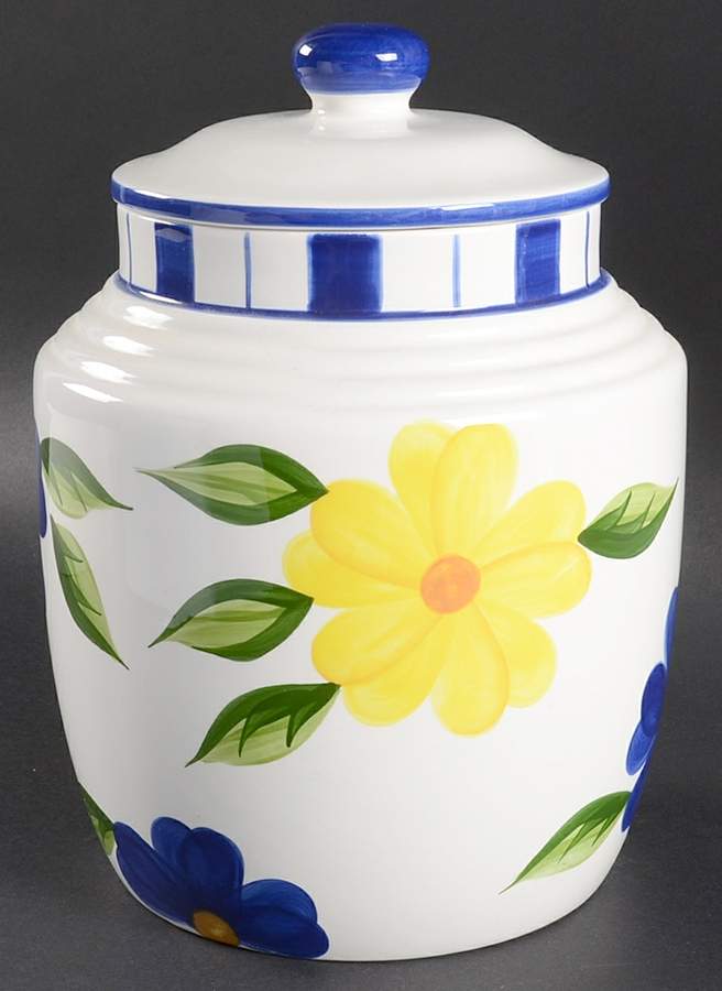 San Remo Cookie Jar & Lid by A Step Beyond-1