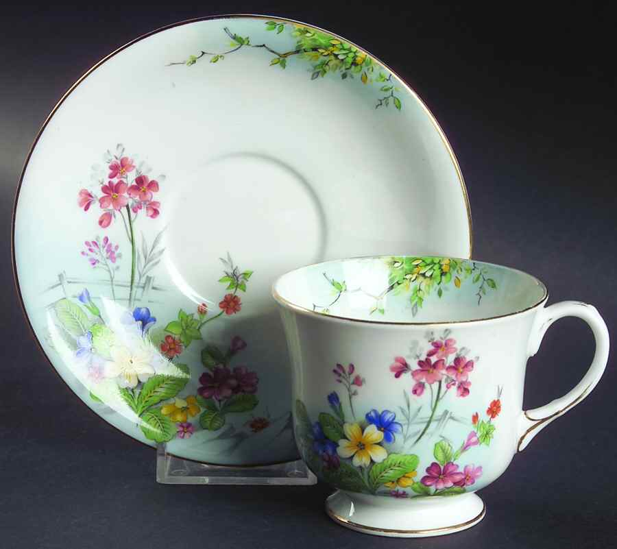 B4419 Footed Cup & Saucer Set by John  Aynsley & Sons-1