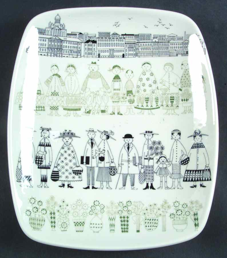 ARA127 9" Rectangular Serving Platter by Arabia of Finland-1
