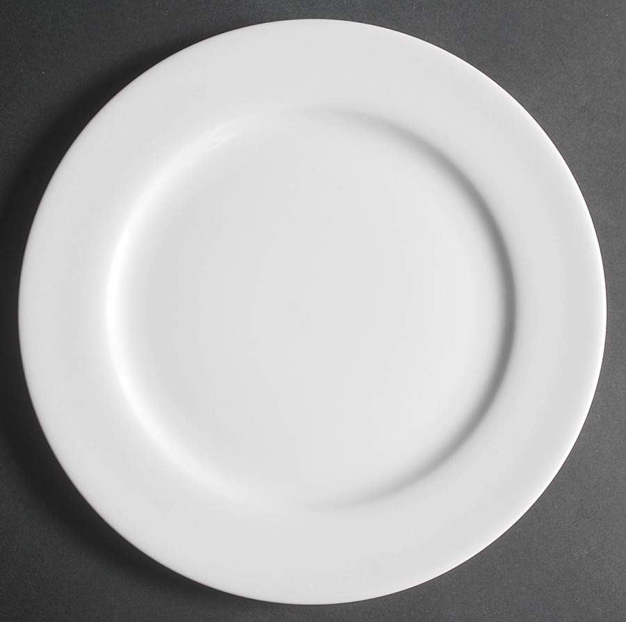 Tuileries-All White Dinner Plate by Apilco-1