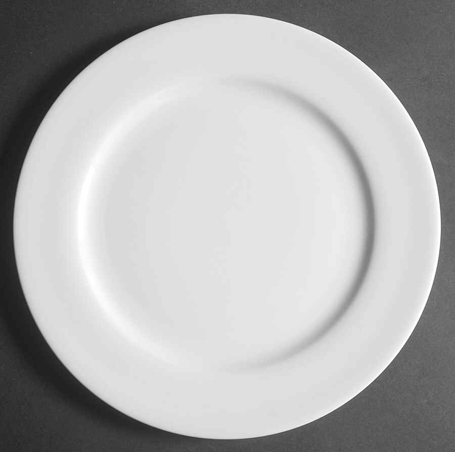 Tuileries-All White Dinner Plate by Apilco-1