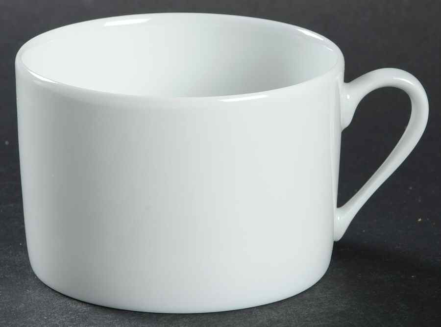 Tuileries-All White Flat Cup by Apilco-1