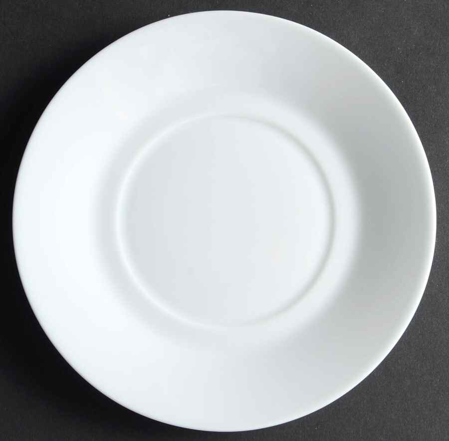 Tuileries-All White Saucer by Apilco-1