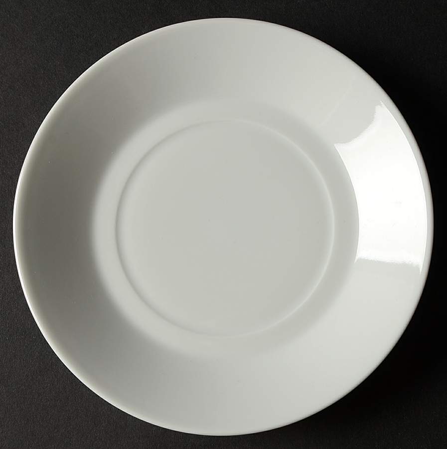 Tuileries-All White Saucer for Flat Cup by Apilco-1
