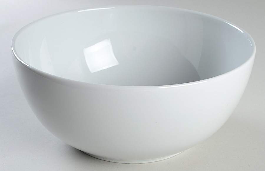Tuileries-All White 9" Salad Serving Bowl by Apilco-1