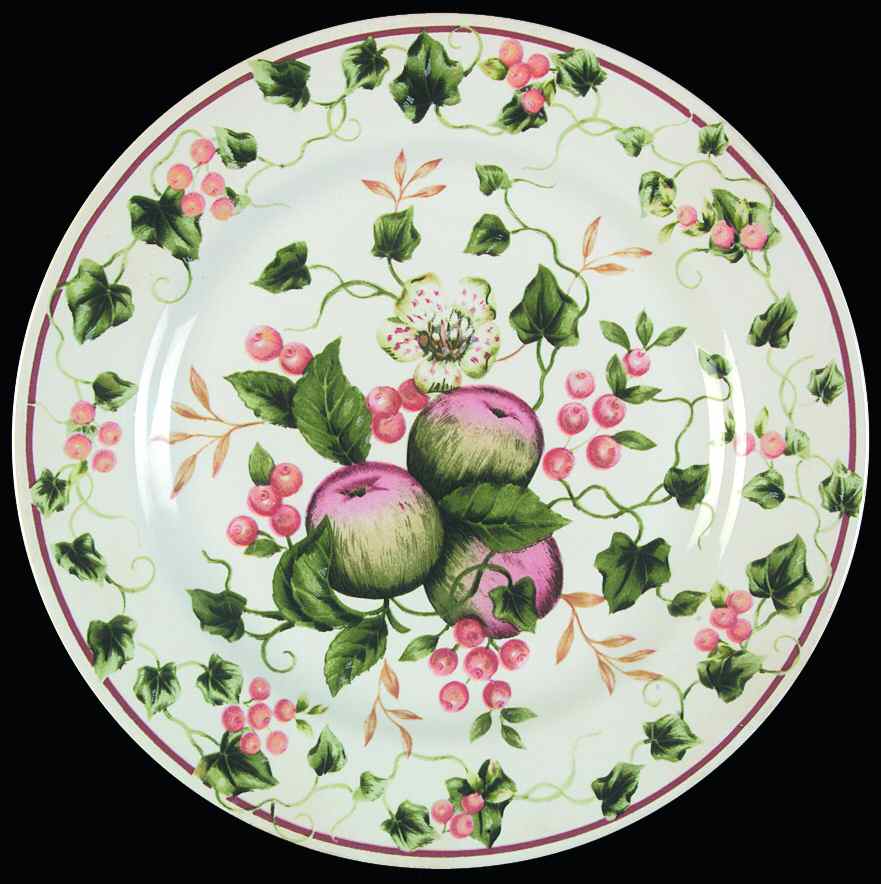Winter Harvest Salad Plate by 222 Fifth (PTS)-1