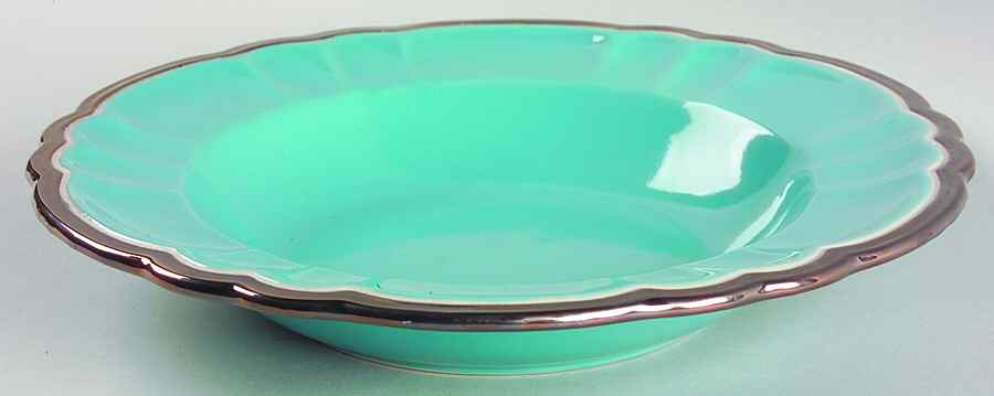Versailles Blue Large Rim Soup Bowl by Ambiance-1