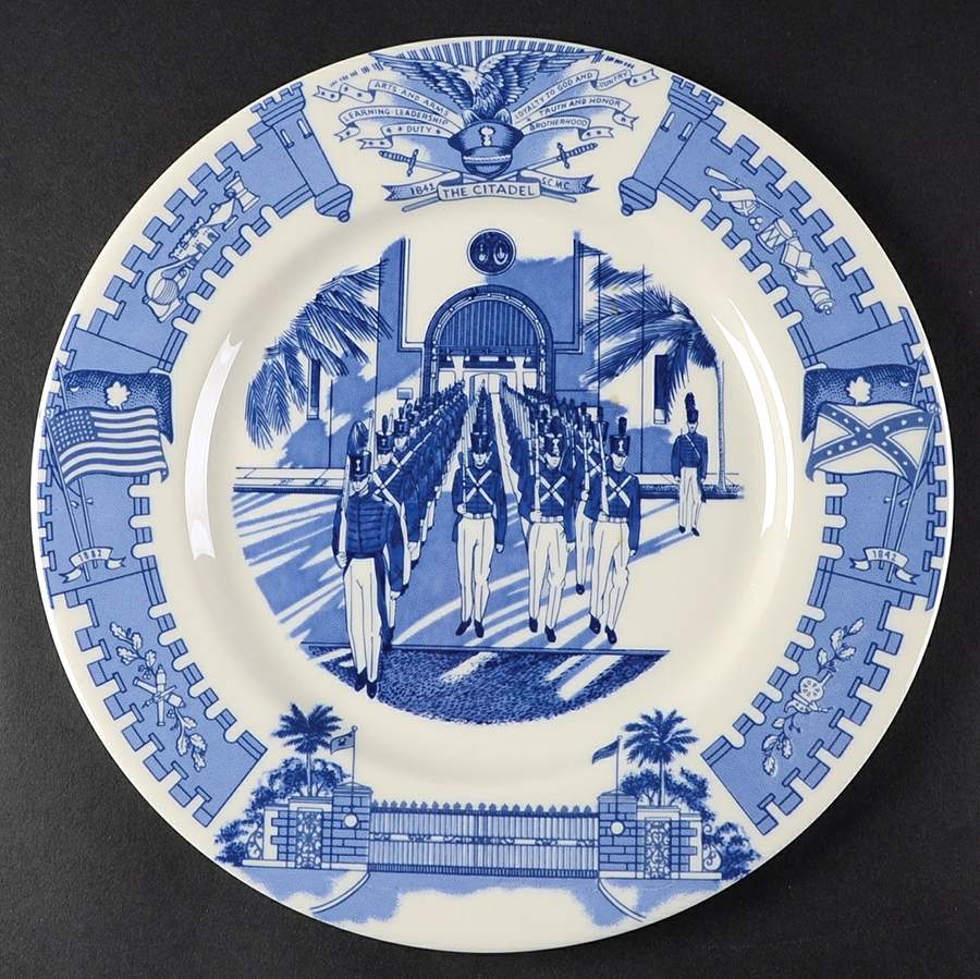 The Citadel Blue-The Military College of S. C. Dinner Plate by American Decorators Inc-1