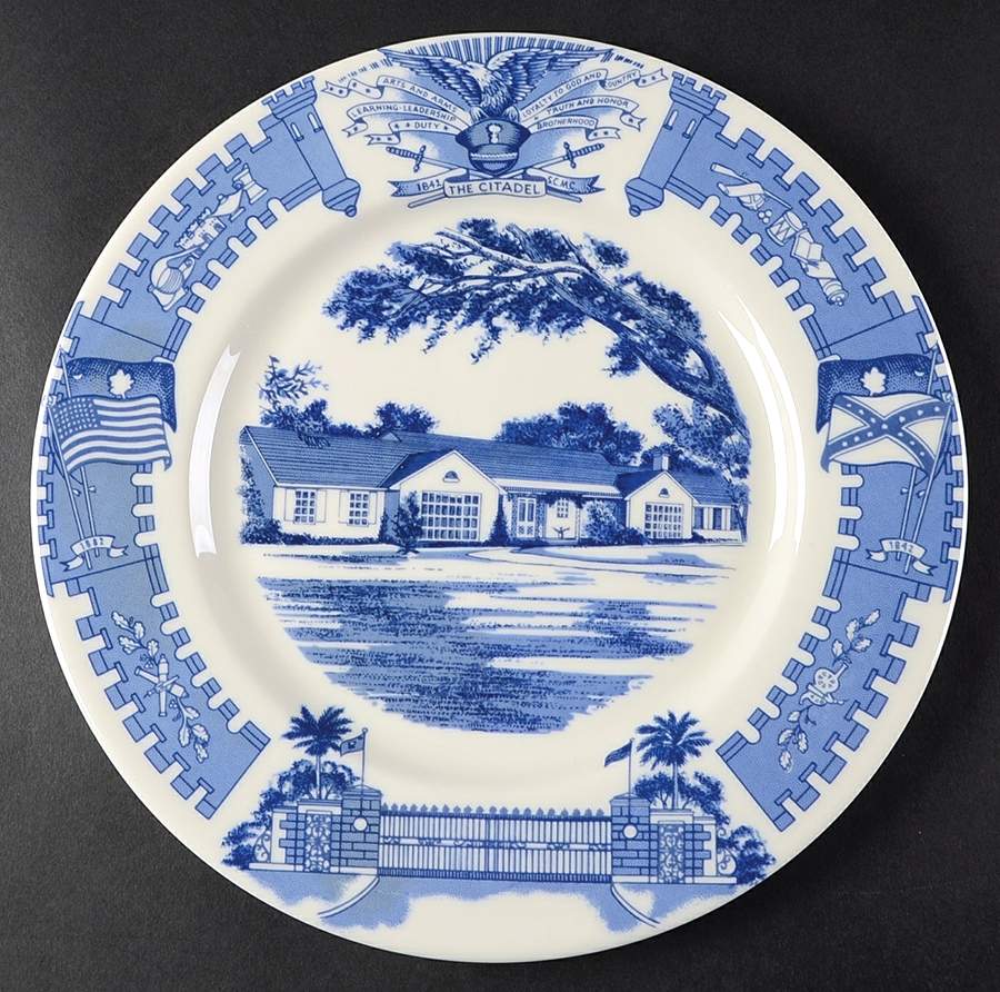 The Citadel Blue-The Military College of S. C. Dinner Plate by American Decorators Inc-1