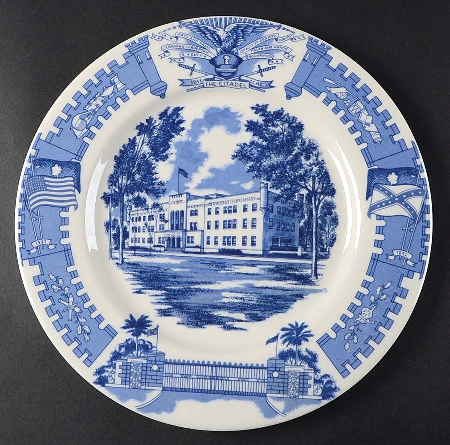 The Citadel Blue-The Military College of S. C. Dinner Plate by American Decorators Inc-1