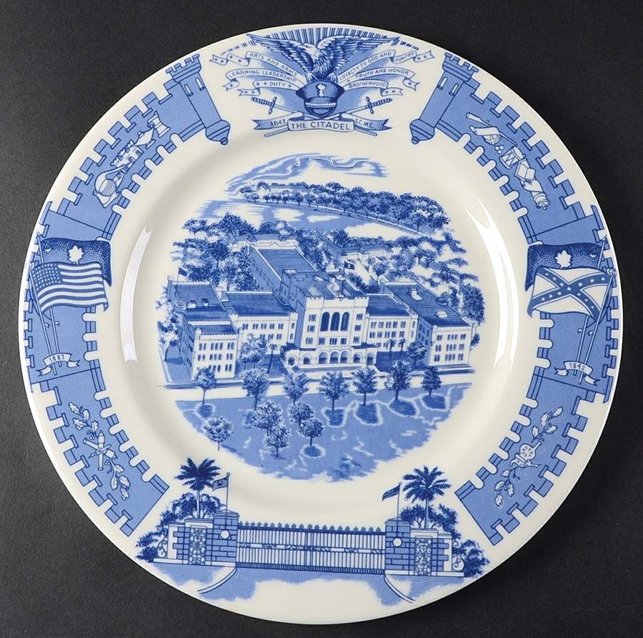 The Citadel Blue-The Military College of S. C. Dinner Plate by American Decorators Inc-1
