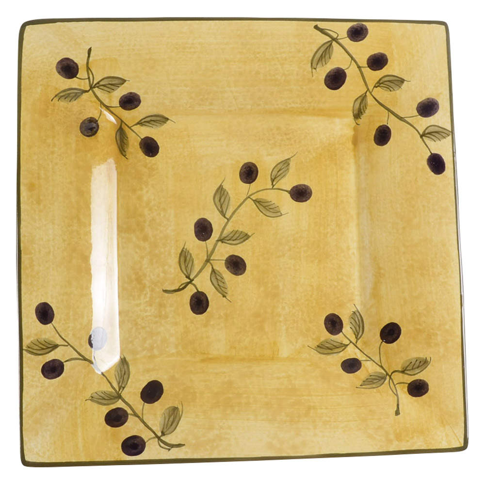 Olives Square Dinner Plate by 222 Fifth (PTS)-1