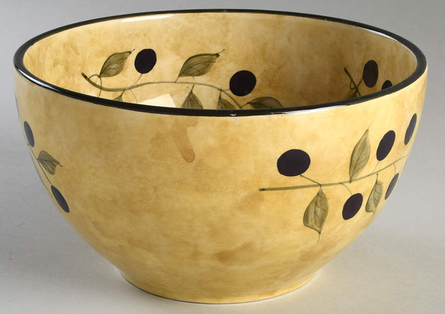 Olives 8" Round Vegetable Bowl by 222 Fifth (PTS)-1