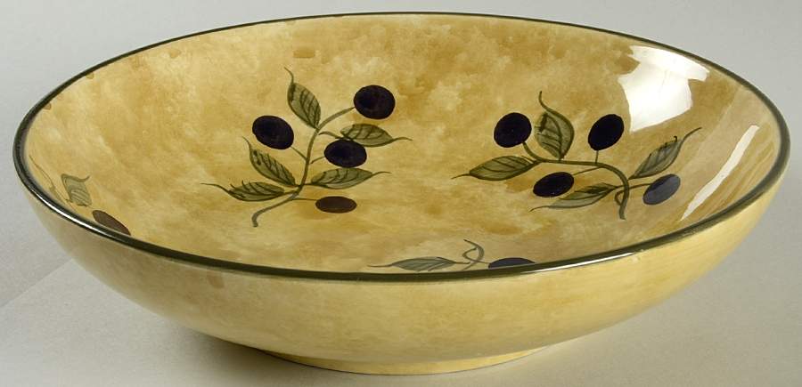 Olives 9" Individual Pasta Bowl by 222 Fifth (PTS)-1