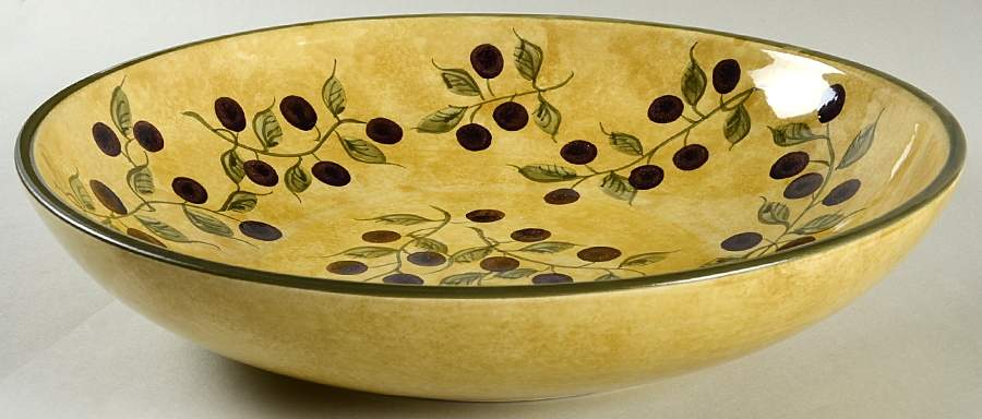 Olives 13" Pasta Serving Bowl by 222 Fifth (PTS)-1