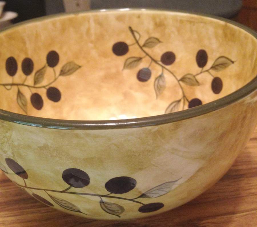 Olives 7" Round Vegetable Bowl by 222 Fifth (PTS)-1