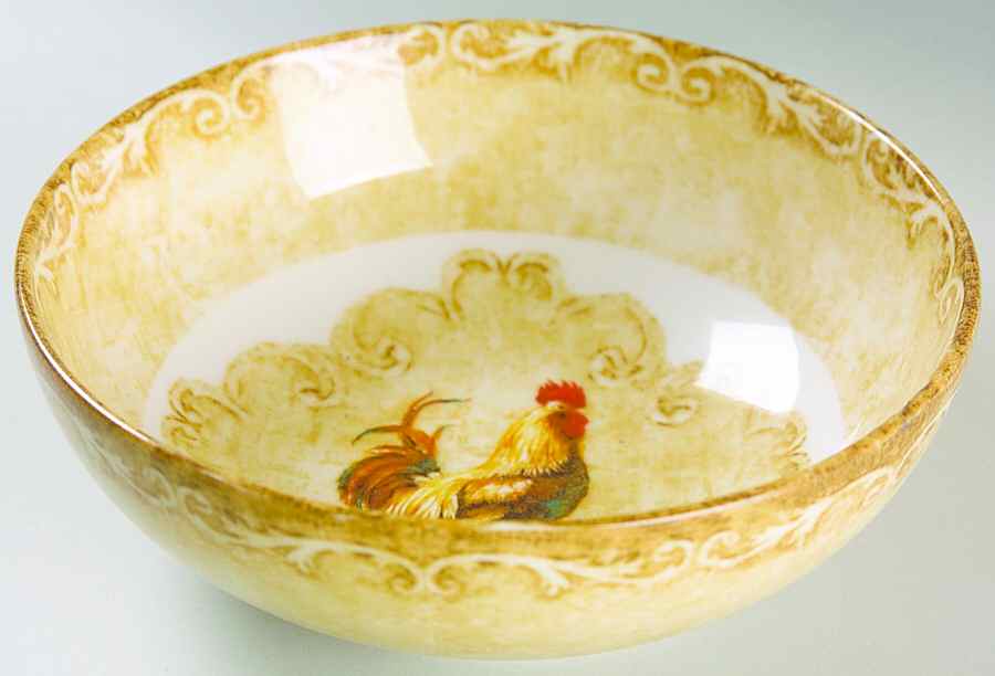 Regal Rooster Soup/Cereal Bowl by 222 Fifth (PTS)-1