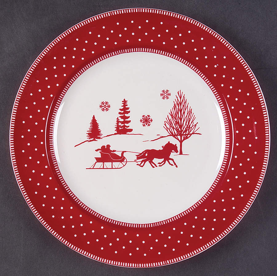 Adirondack Red Salad Plate by 222 Fifth (PTS)-1