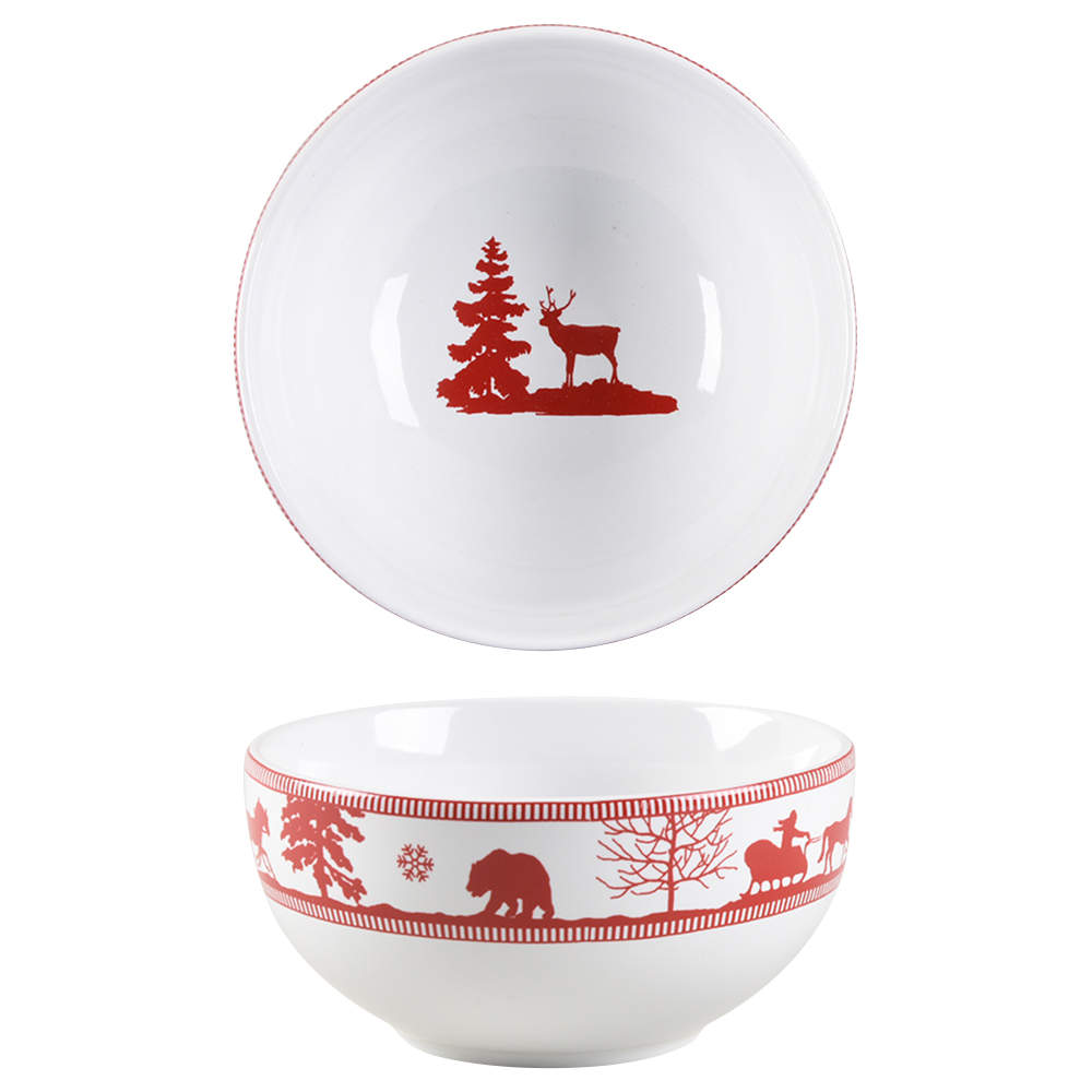Adirondack Red Soup/Cereal Bowl by 222 Fifth (PTS)-1
