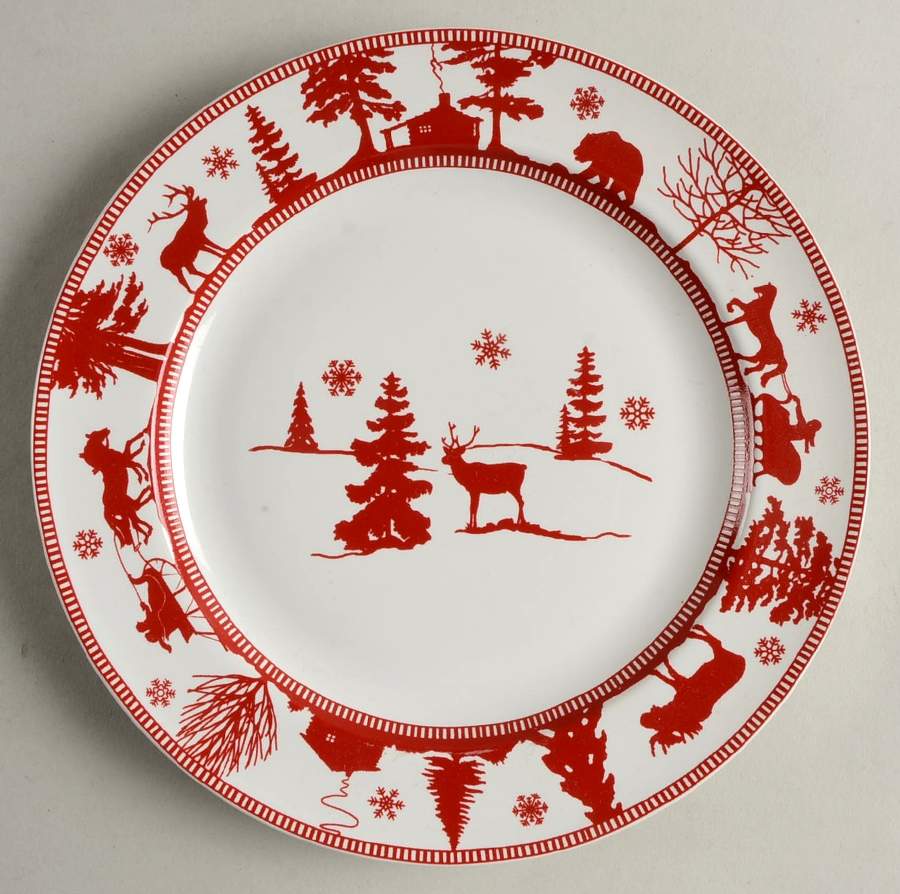 Adirondack Red Salad Plate by 222 Fifth (PTS)-1