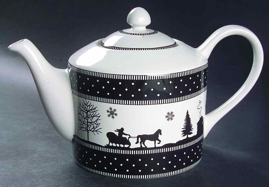 Adirondack Black Teapot & Lid by 222 Fifth (PTS)-1