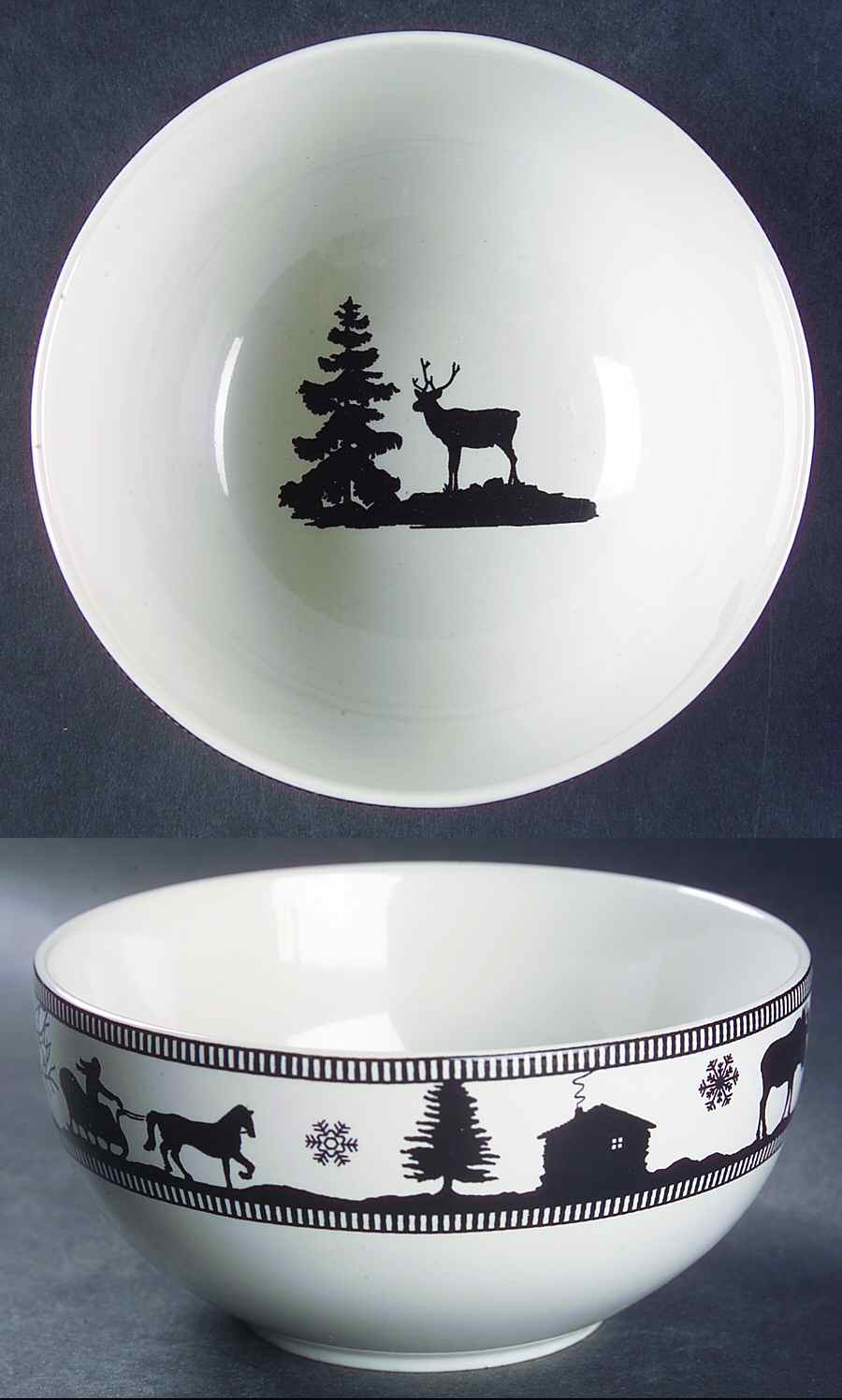 Adirondack Black Soup/Cereal Bowl by 222 Fifth (PTS)-1