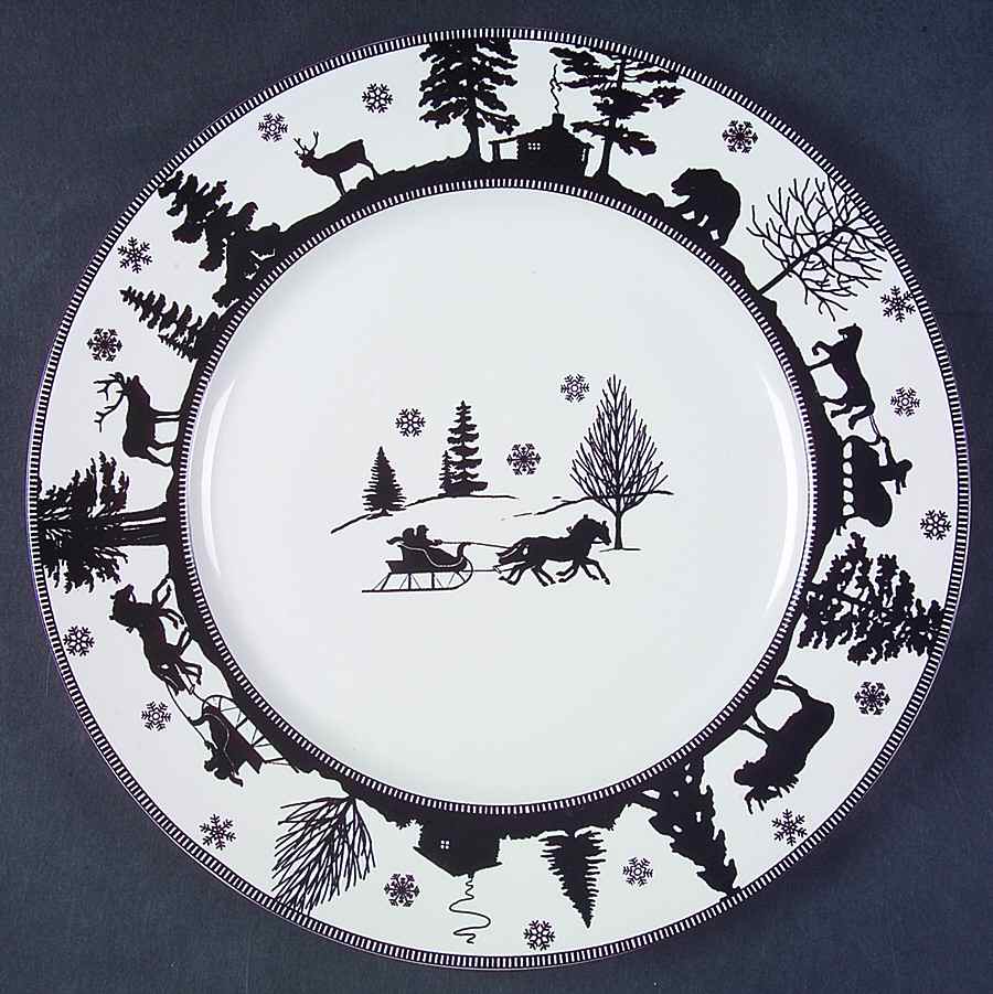 Adirondack Black Dinner Plate by 222 Fifth (PTS)-1
