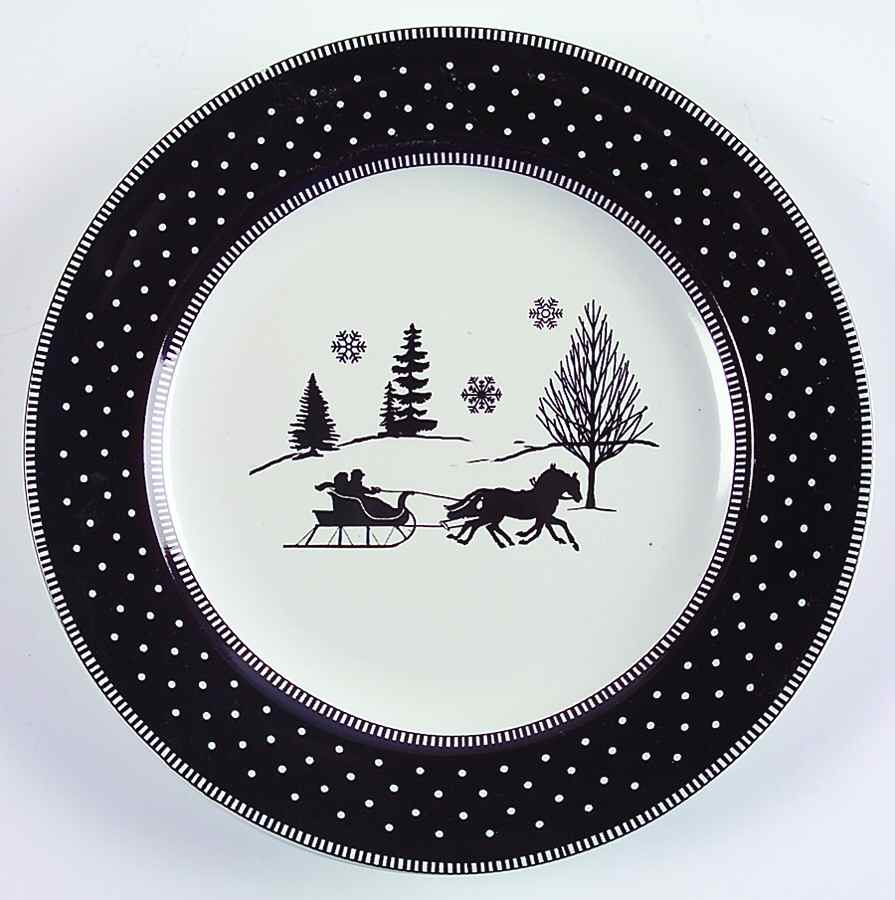 Adirondack Black Salad Plate by 222 Fifth (PTS)-1