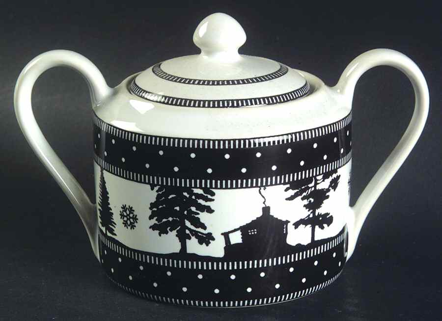 Adirondack Black Sugar Bowl & Lid by 222 Fifth (PTS)-1
