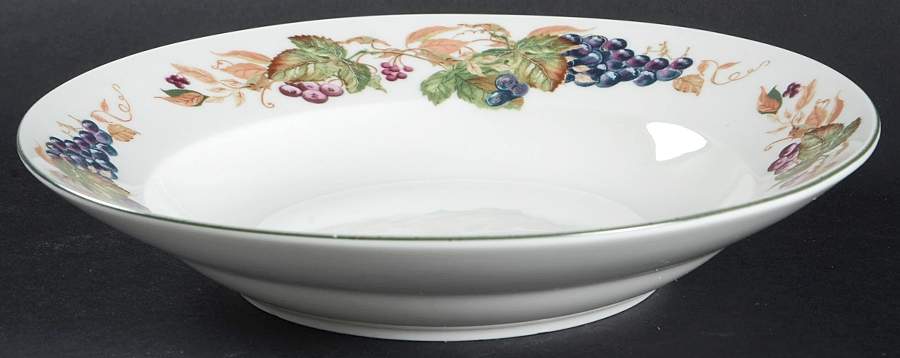 Bountiful Harvest Rim Soup Bowl by American Atelier-1