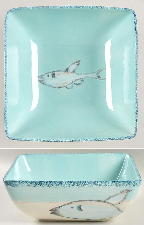 Currents 9" Square Salad Serving Bowl by American Atelier-1