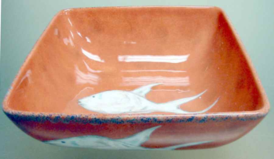 Currents 11" Large Square Salad Serving Bowl by American Atelier-1