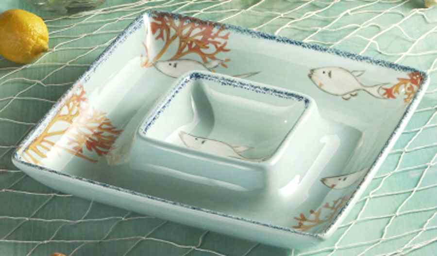 Currents 1 Piece Chip & Dip by American Atelier-1