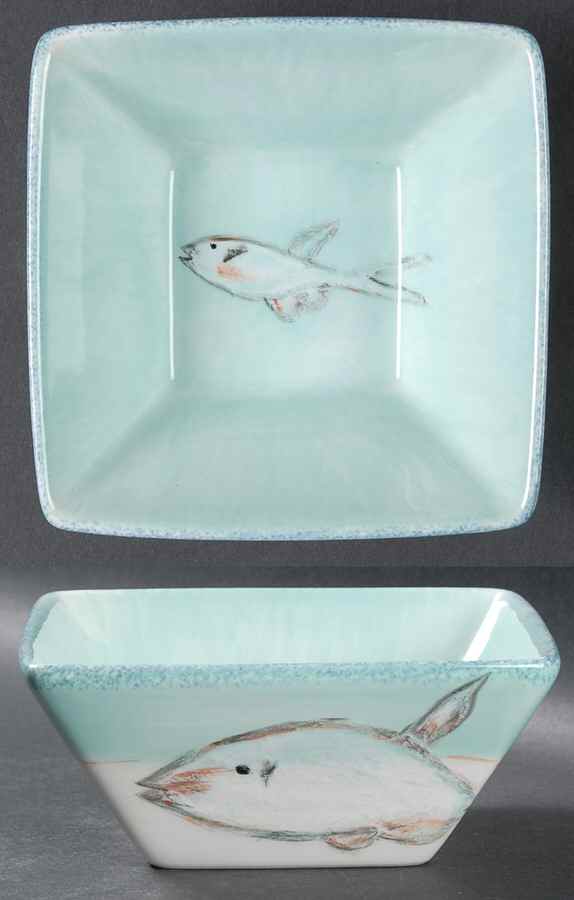 Currents Square Soup/Cereal Bowl by American Atelier-1
