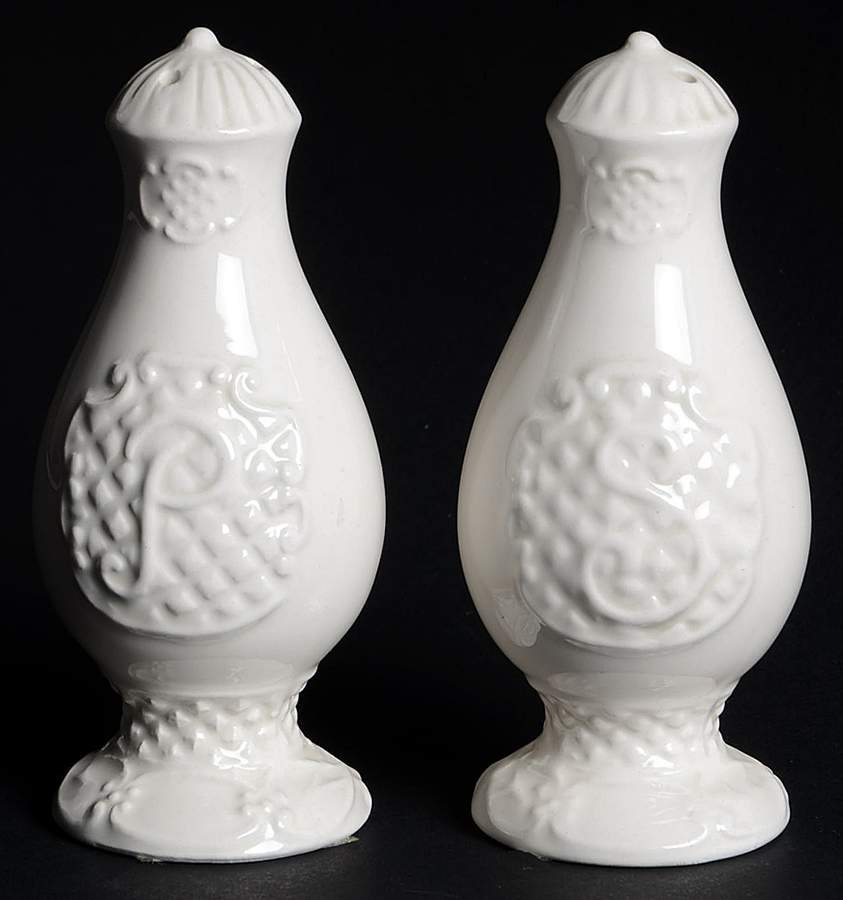 Empress White Salt & Pepper Set by American Atelier-1