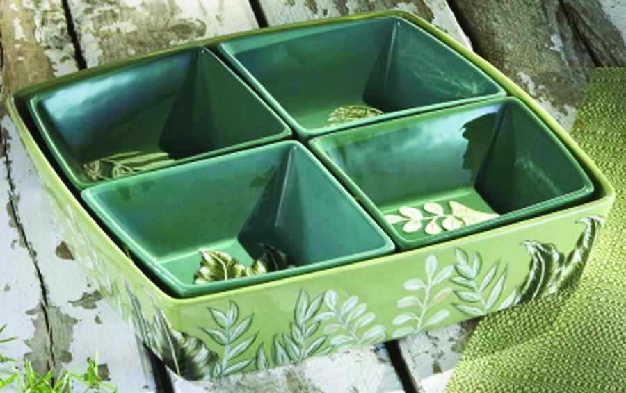Fern (5 Pc) Snack Set (SNTQ14+SNDM1-4) by American Atelier-1