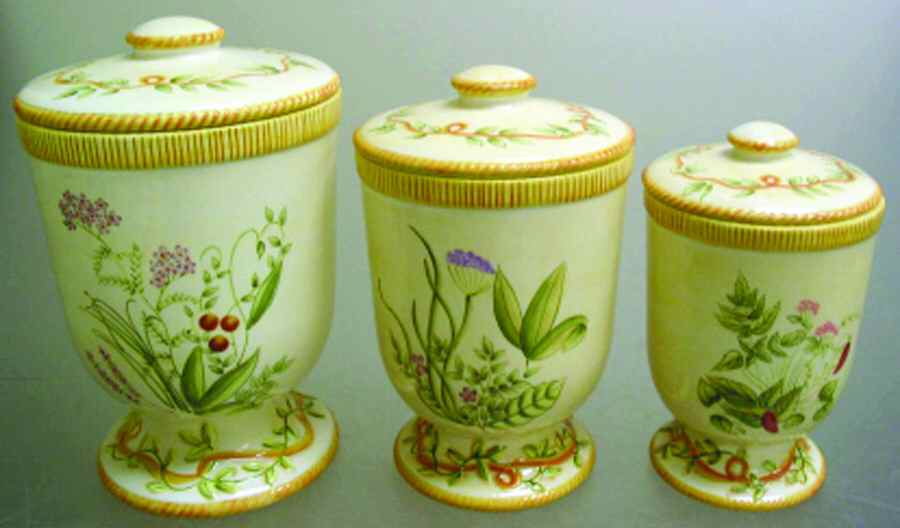 Herbal (3 Piece) Canister Set (Box Set) by American Atelier-1