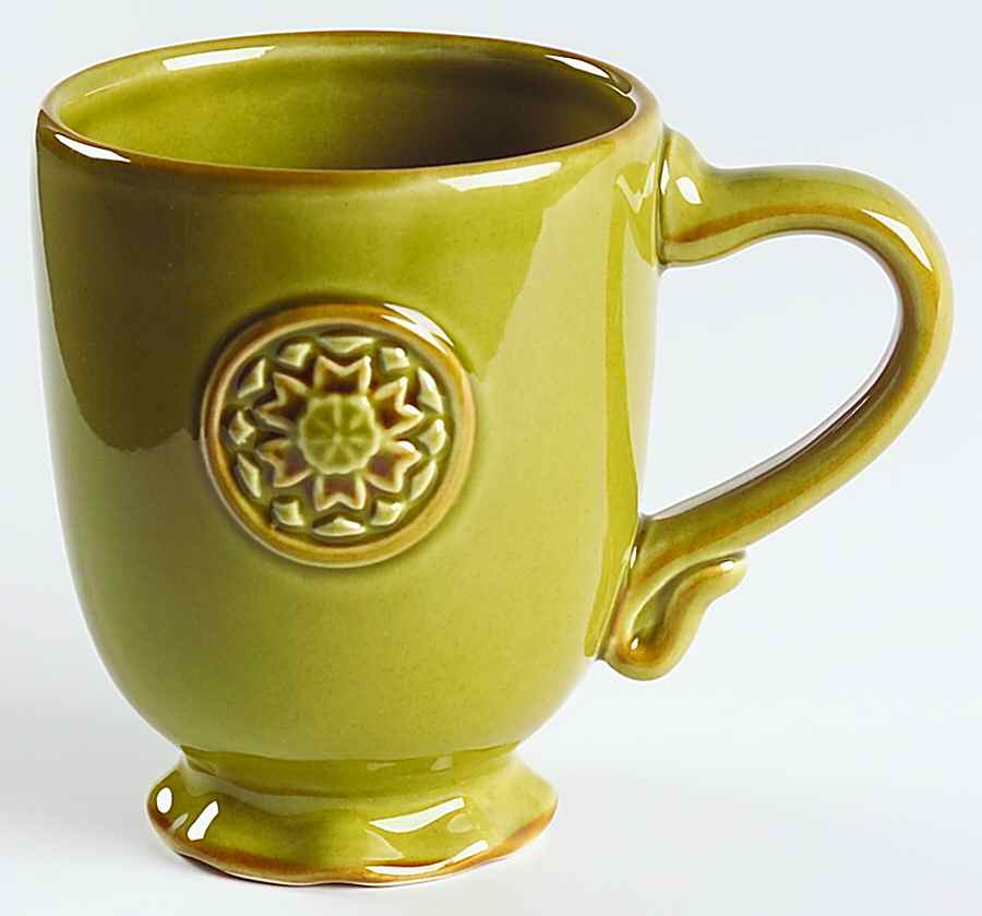 Medallion Avocado Mug by American Atelier-1