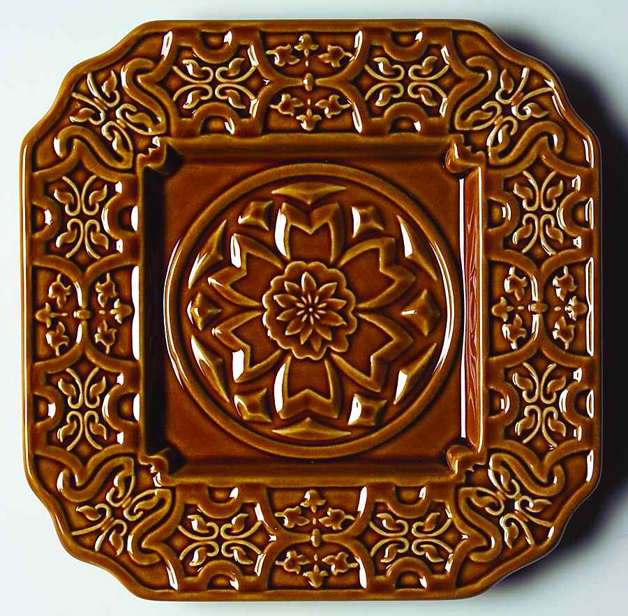Medallion Amber Salad Plate by American Atelier-1