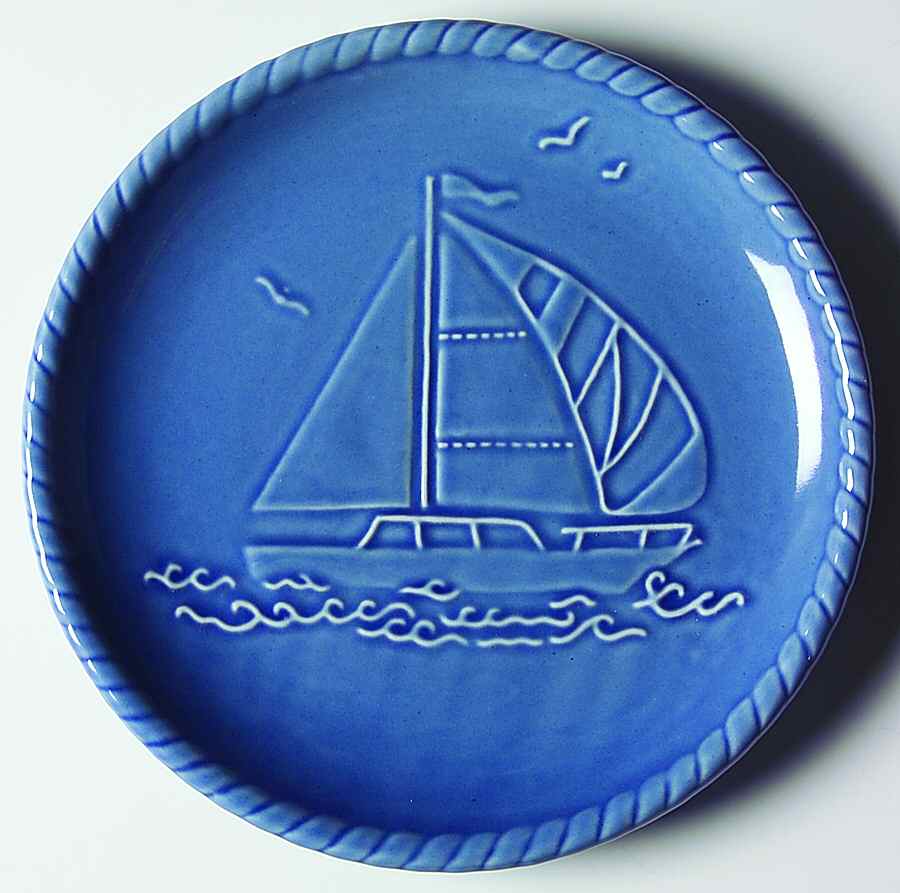 Nautical Blue Salad Plate by American Atelier-1